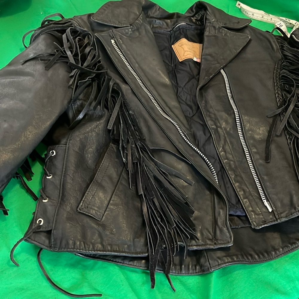 Vintage leather jacket size 16 by Walter Dyer
